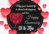 Di and Jiju Happy Anniversary Wishes Images