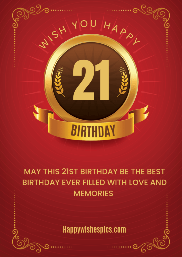 21st Birthday Wishes Image