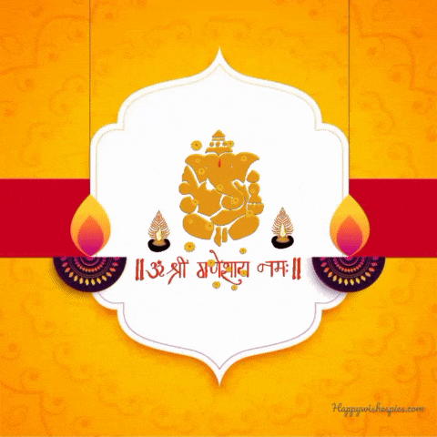 Happy Ganesh Chaturthi Gif Animated
