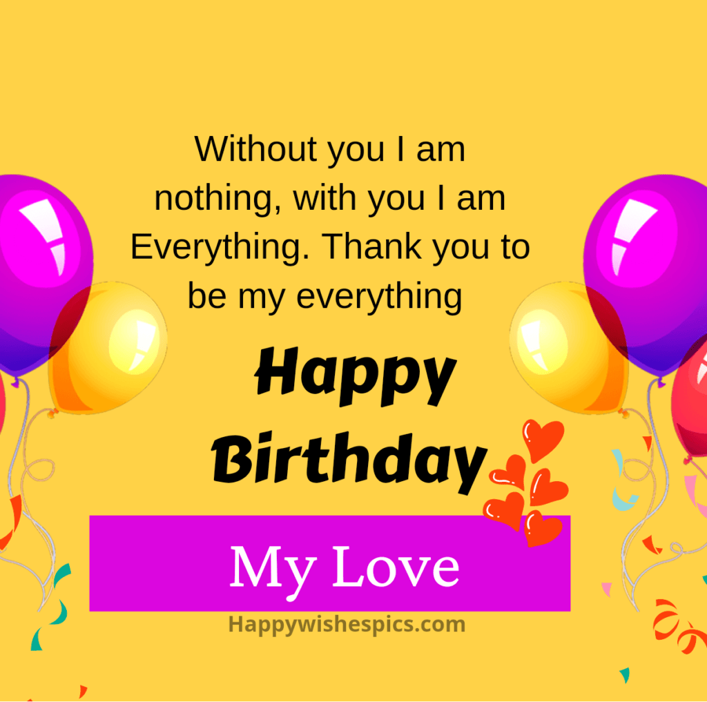 My Love Birthday Wishes