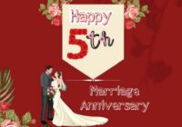 5th Marriage Anniversary