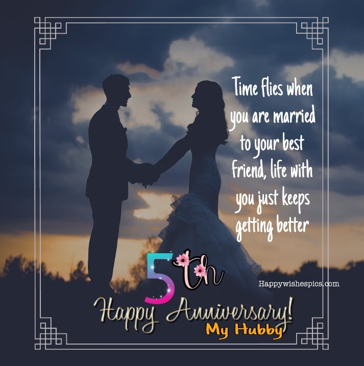 5th Marriage Anniversary Best Wishes For Hubby