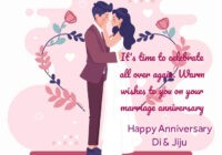 Anniversary Wishes Di and Jiju