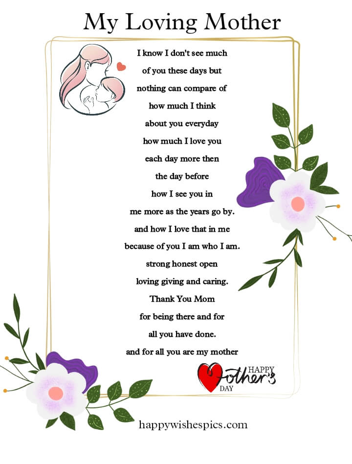 Mother's Day Poem 2023