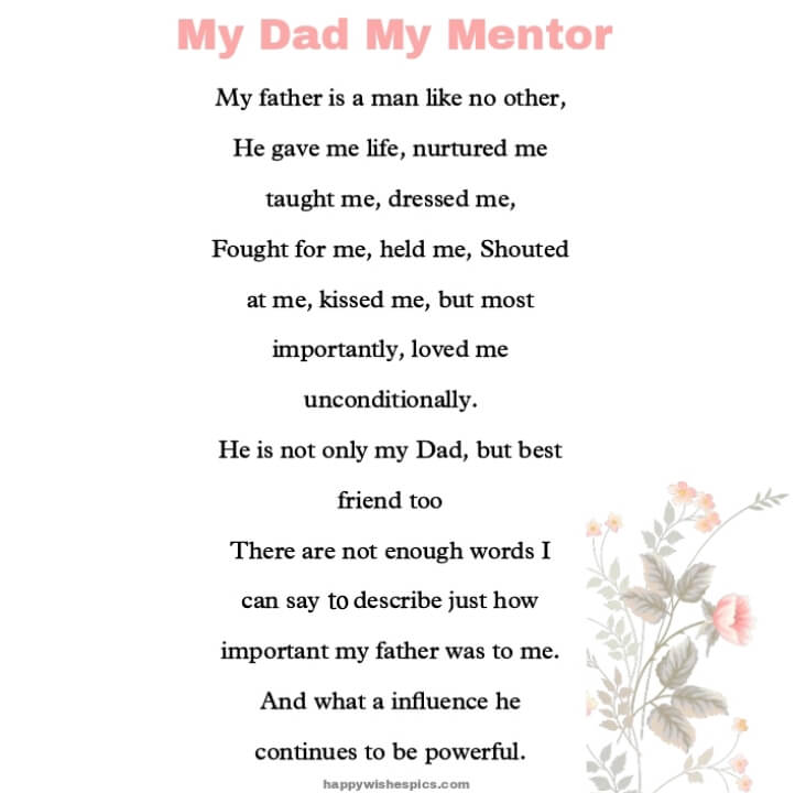 Father's Day Poems In English
