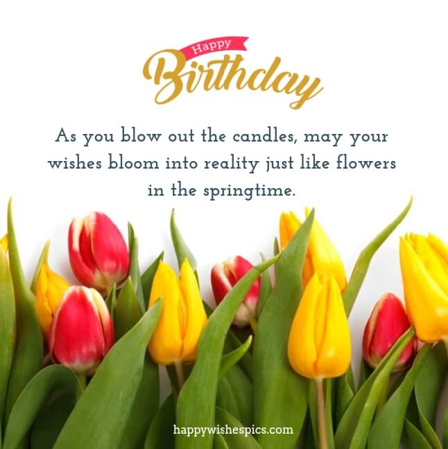 Beautiful Floral Birthday Wishes Images