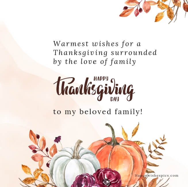 Thanksgiving Messages For Family 2023