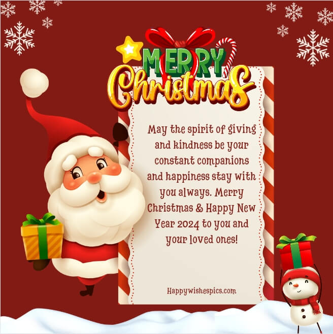 Christmas and Happy New Year Wishes 2024